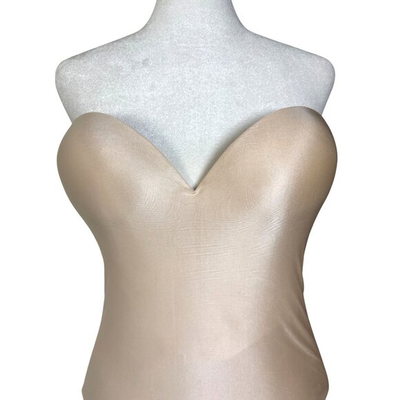 FELINA Size 34DD Nude Essentials Seamless Hidden Wire Bustier Bra Bridal Hoco - Picture 2 of 7